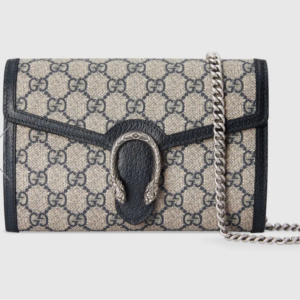 AUTHENTIC GUCCI DIONYSUS GG MINI CHAIN WALLET